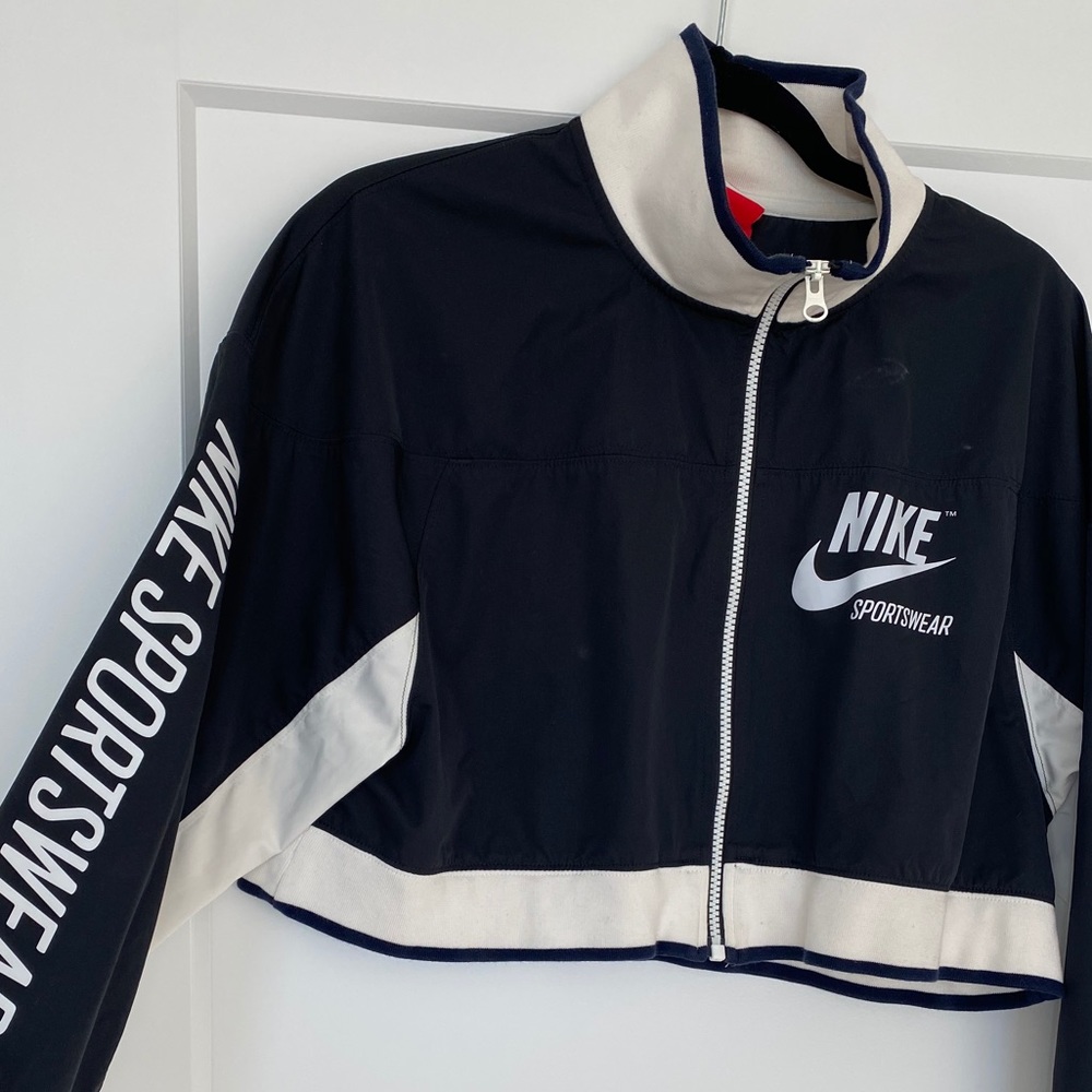 Nike vinyl crop top
